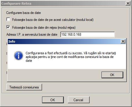 restart aplicatie